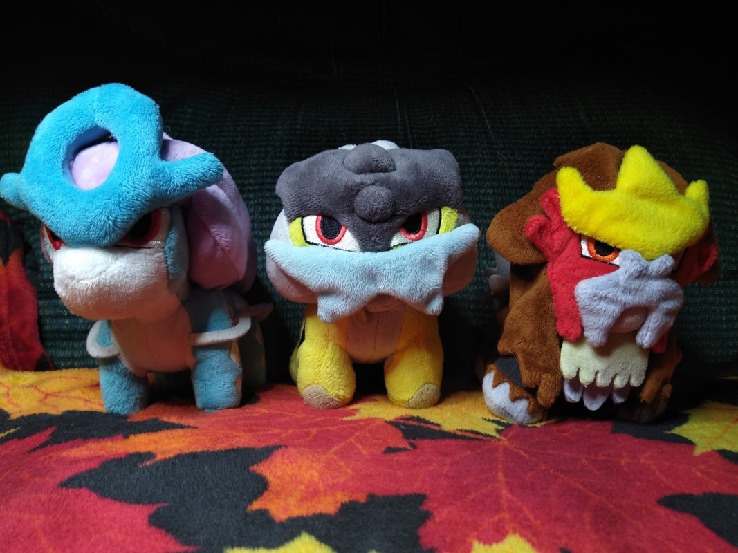 Baby Beasts Raikou, Entei, Suicune by yellow-fr3ak-photos on